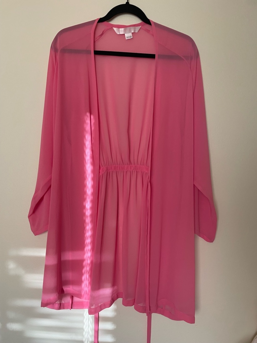 Victoria's Secret sheer pink robe